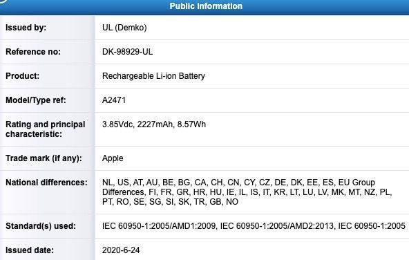 ظرفیت باتری آیفون ۱۲ - Apple iPhone 12