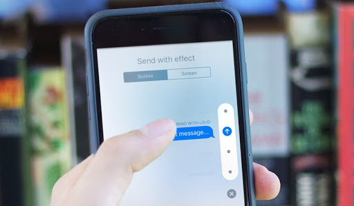 آموزش ارسال پیام با افکت‌های حرکتی در آی مسیج اپل