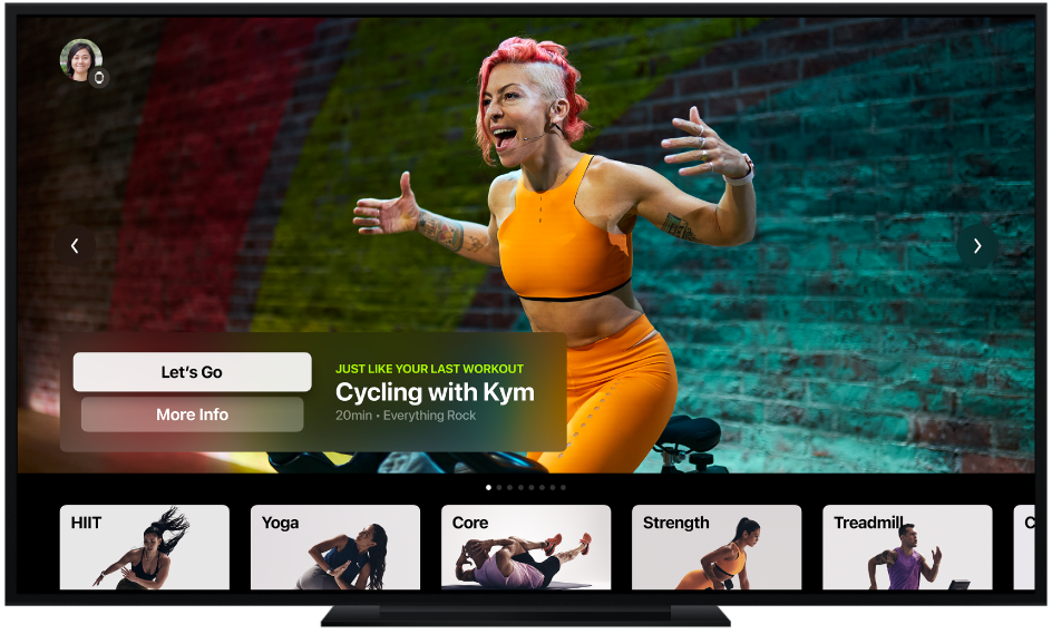 نحوه‌ی تماشای +Fitness در Apple TV