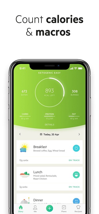 دانلود اپلیکیشن رژیم غذایی برای آیفون