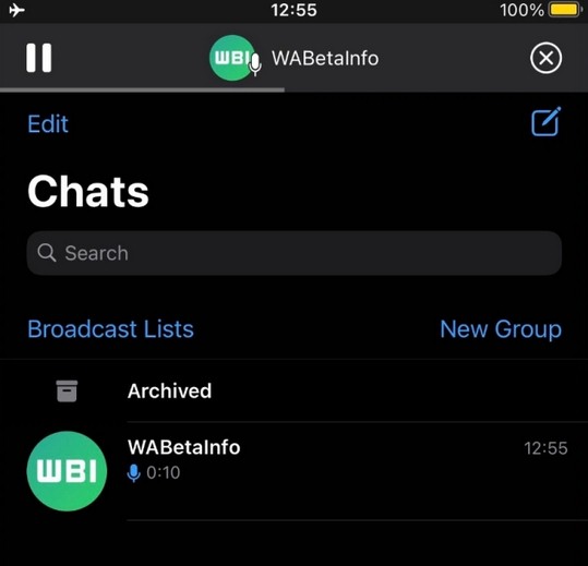  تغییرات جدید وویس واتس اپ برای کاربران IOS