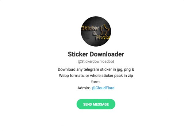 بات Sticker Downloader
