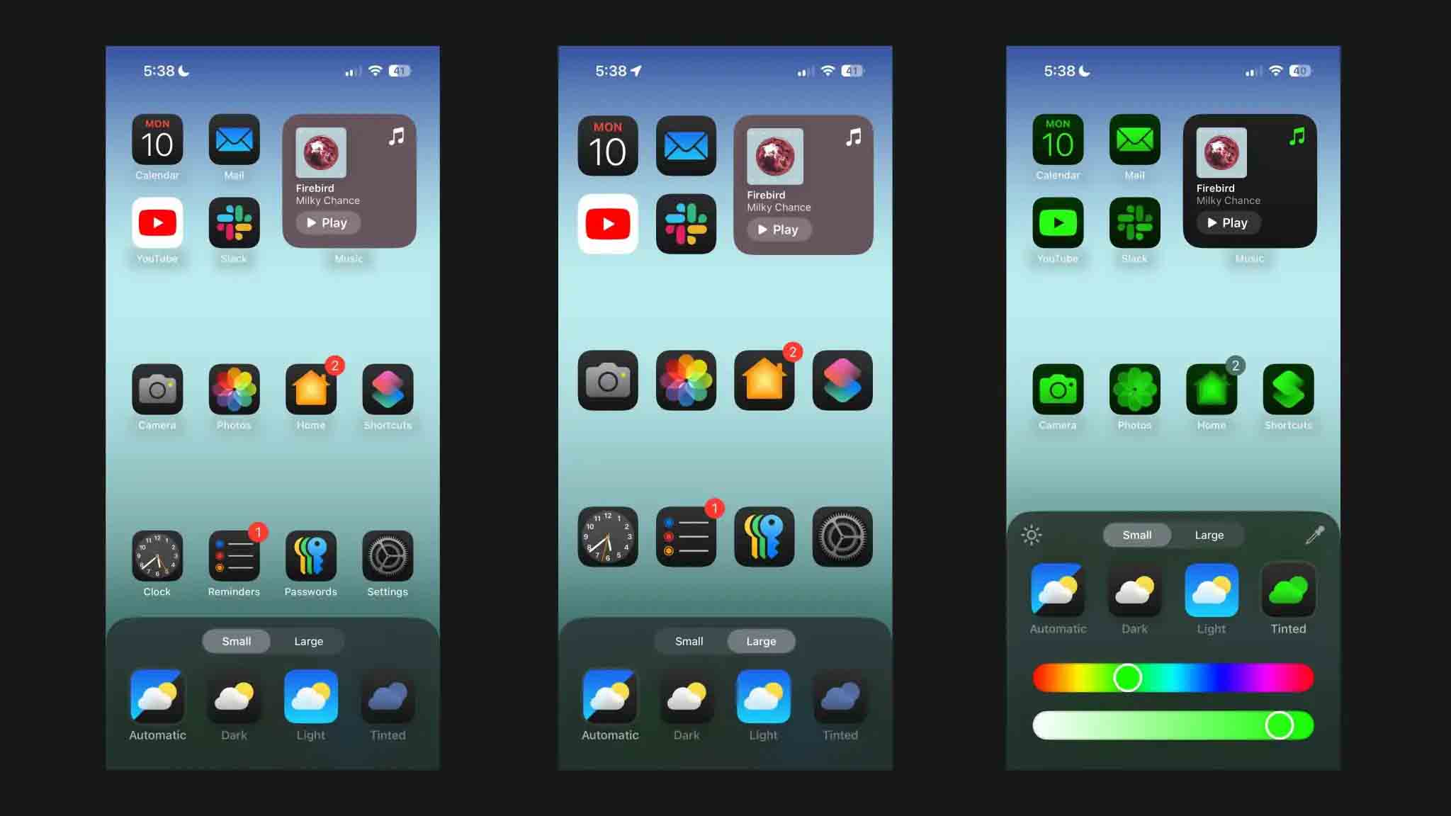 تغییر رنگ آیکن برنامه های آیفون در iOS 18